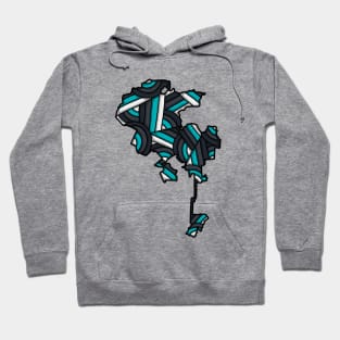 Los Angeles Map Art Hoodie